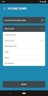 Next Track: Volume button skip Screenshot