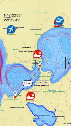 Badger Lake - IOWA GPS Map Screen 3