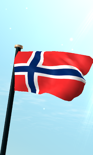 Android application Svalbard and Jan Mayen Flag 3D screenshort