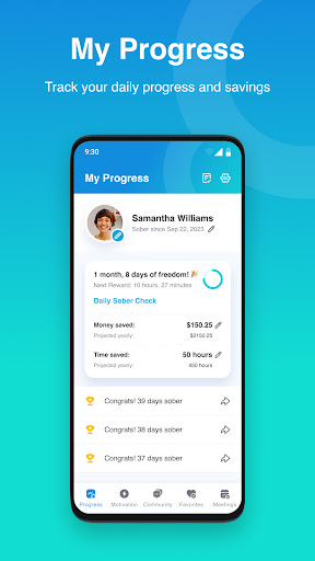Android application Sober screenshort