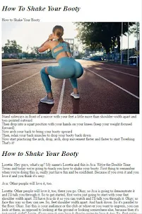 How to Shake Your Booty