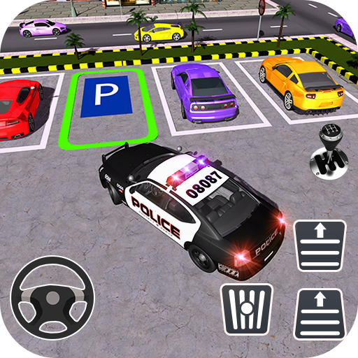 Police Car Park City Highway Unduh di Windows