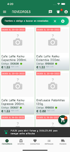 Cash El Nogal APP Screen 2