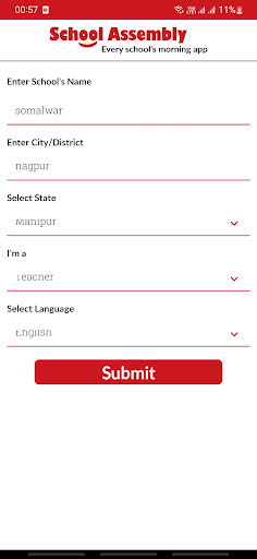 Android application School Assembly screenshort