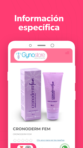 Android application Gynostore screenshort