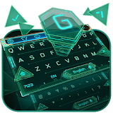 green machine keyboard neon icon