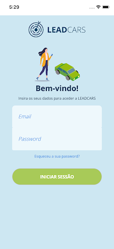 Android application LeadCars para mobile screenshort