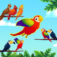 Bird Sort - Rainbow Birds Game