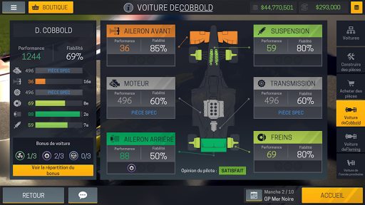 Code Triche Motorsport Manager Mobile 2 APK MOD (Astuce) 3