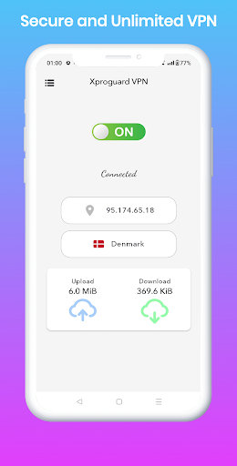 Android application Xproguard VPN screenshort