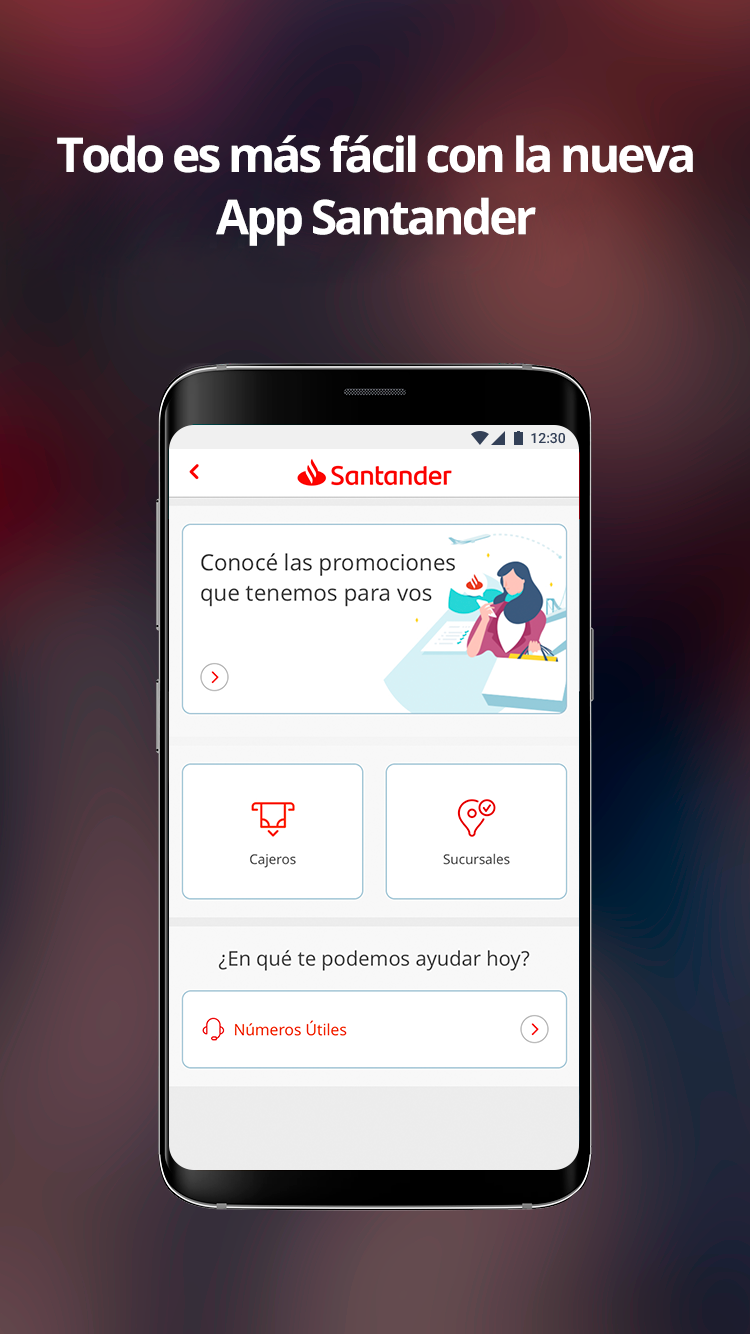 Android application Santander Argentina screenshort