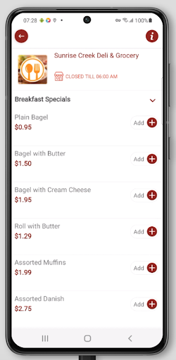 Sunrise Creek Deli & Grocery Screen 3