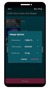 VEdit Video Cutter and Merger Captura de tela