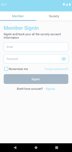 Android application UnityMS screenshort