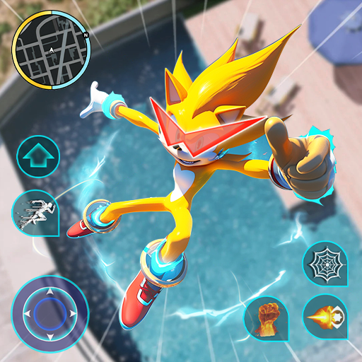 Super Hedgehog Rope Hero logo