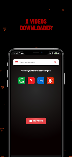 Android application X Video Downloader, SX Browser screenshort