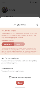 SmokeFree: Quit smoking slowly Screenshot