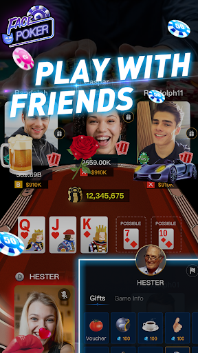 Face Poker - Live Video Poker  screenshots 1