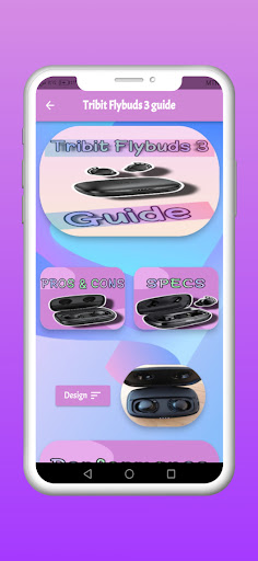 Android application Tribit Flybuds 3 guide screenshort