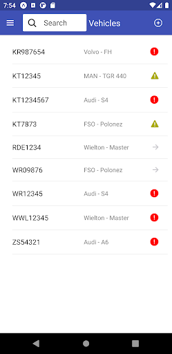 Android application TeCaSer screenshort