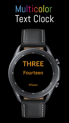 Multicolor Text Clock