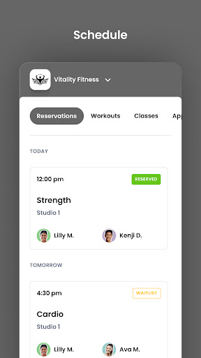 Vitality Fitness Screen 3
