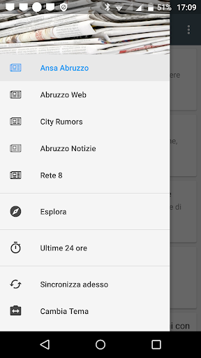 Android application Abruzzo notizie locali screenshort
