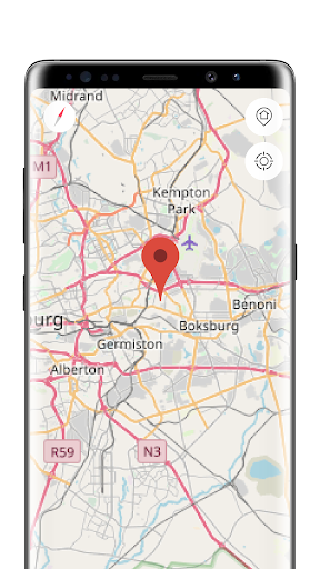 Android application Ekurhuleni Offline Map screenshort