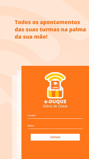 Android application e-Duque - Diário de Classe screenshort
