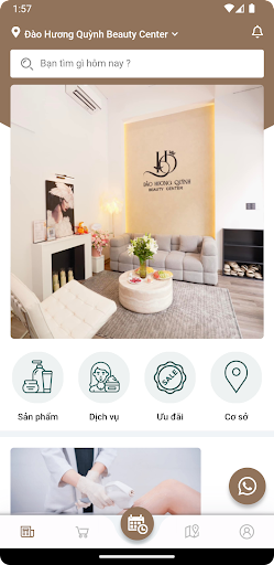 Android application Đào Hương Quỳnh Beauty Center screenshort