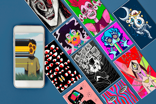 Android application Wallpaper Weirdcore HD screenshort