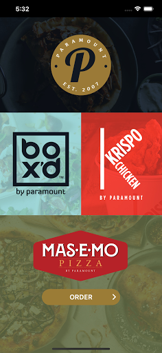 Android application Paramount Fine Foods screenshort