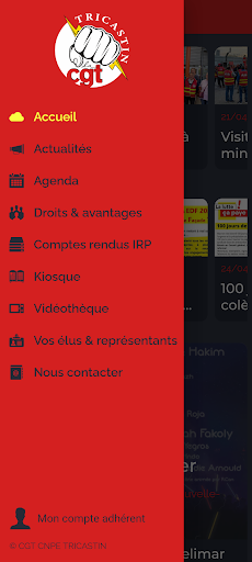 Android application CGT EDF TRICASTIN screenshort