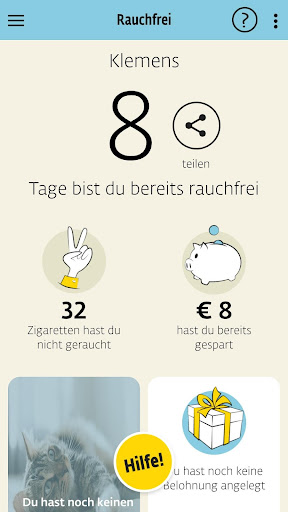 Android application Die Rauchfrei App screenshort