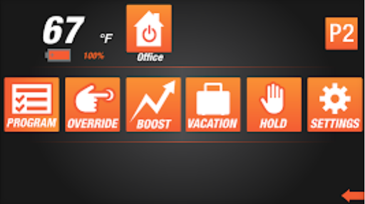ATMOZ2.0 THERMOSTAT Screen 2