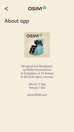 Screenshot of OSIM uDivine V