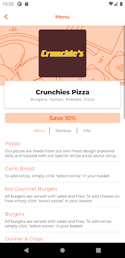 Crunchies Pizza LS12 Screen 2