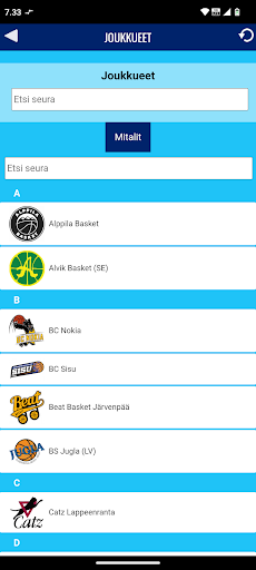 Espoo liikkuu Tournament Screen 2
