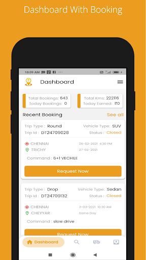 Android application SingleFareTaxi Driver App screenshort