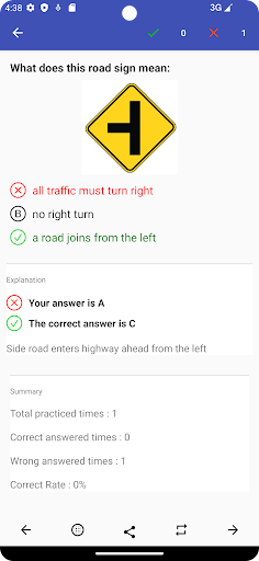 Android application GA Driving Test - DMVCool Pro screenshort
