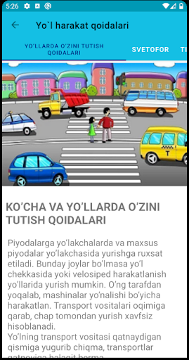 Yo`l qoidasi Screen 2
