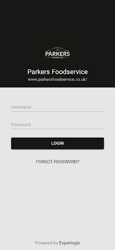 Android application Parkers Foodservice screenshort