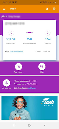 Android application Flash Mobile US screenshort