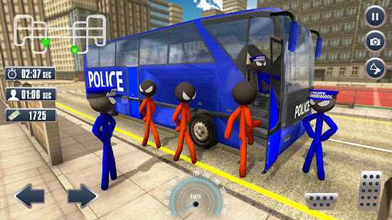 Prison Stickman Transport Police Van 1.7 APK screenshots 12