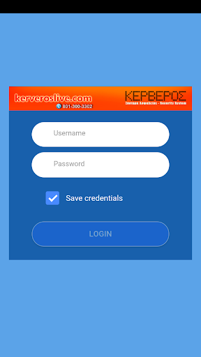 Android application Kerveros Live screenshort