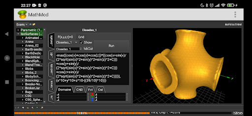 Android application MathMod screenshort