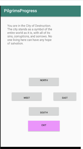 Android application PilgrimsProgress screenshort