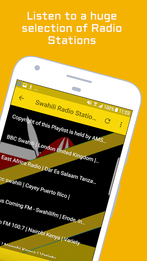 Swahili Radio Stations Screen 2