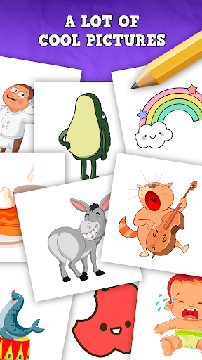 Android application Draw one part - Puzzle game screenshort