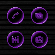 Dark Space Rusted Purple Icons